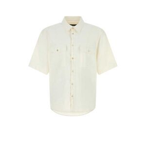 Dsquared Men White Linen Shirt